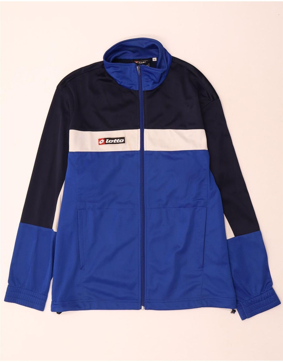Giacca da tuta da uomo Lotto XL Blu in poliestere color block