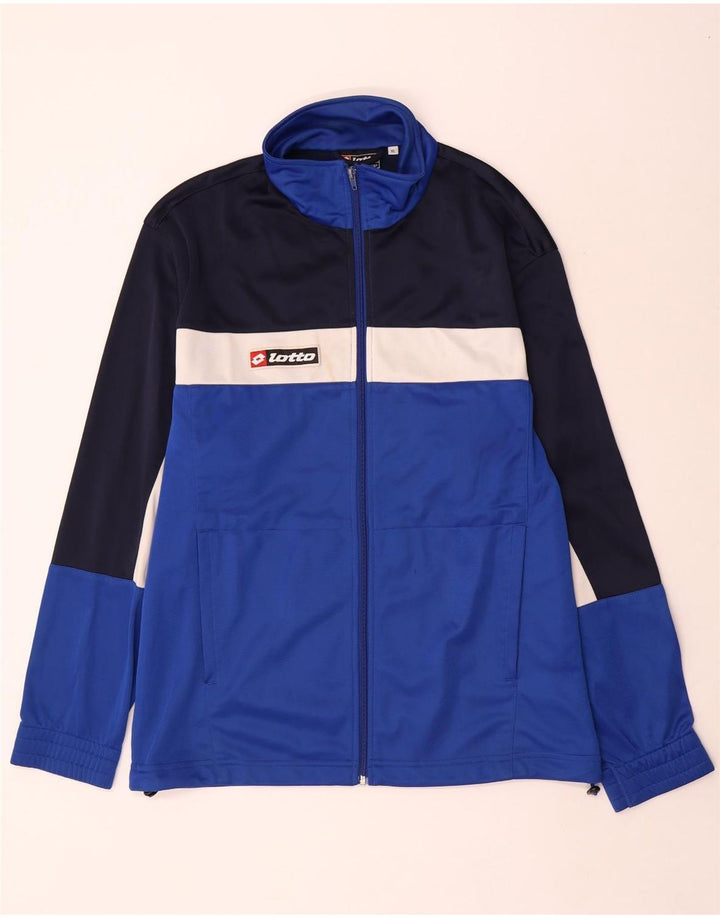 Giacca da tuta da uomo Lotto XL Blu in poliestere color block