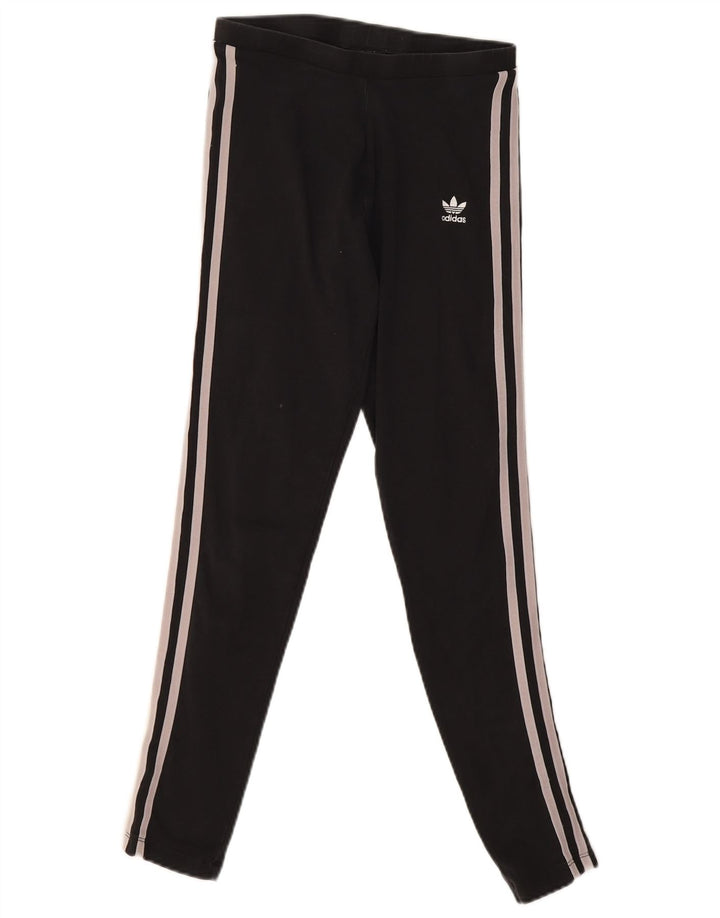 Adidas Womens Leggings UK 8 Small Black Cotton