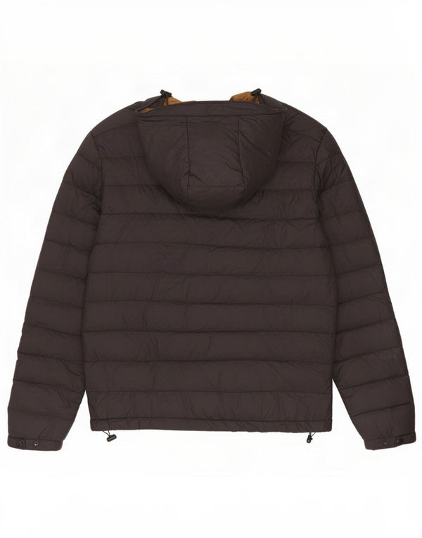 Zara Ανδρικό μπουφάν με κουκούλα UK 38 Medium Black Nylon