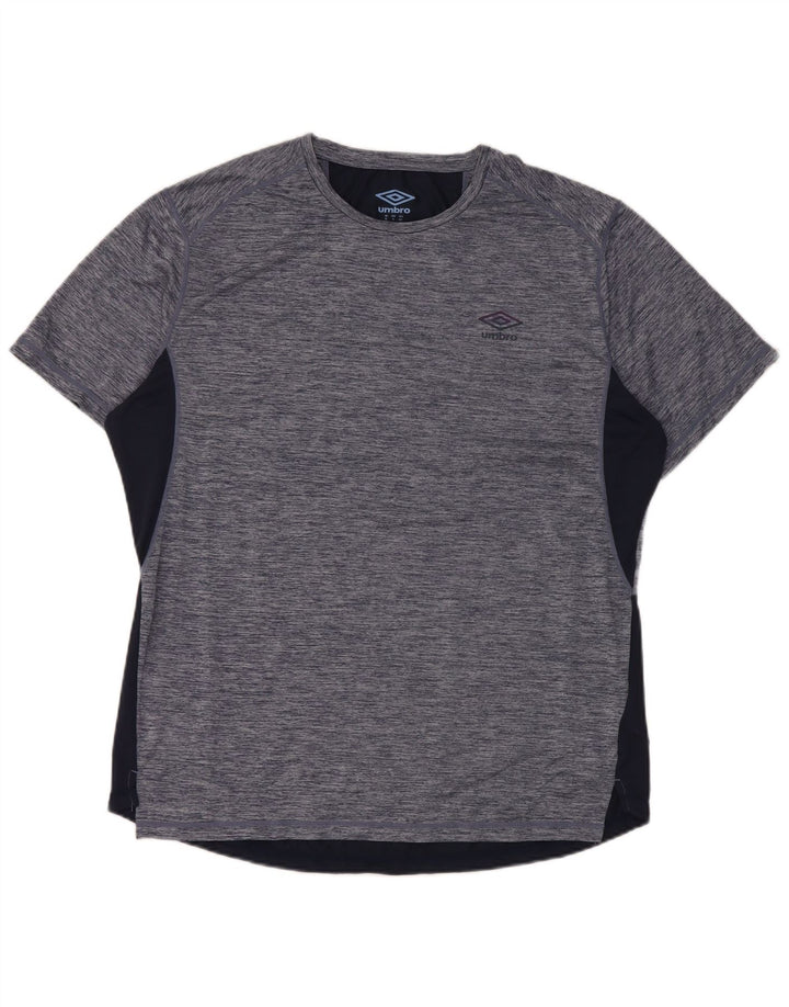 T-shirt da uomo Umbro Top XL poliestere chiazzato blu navy