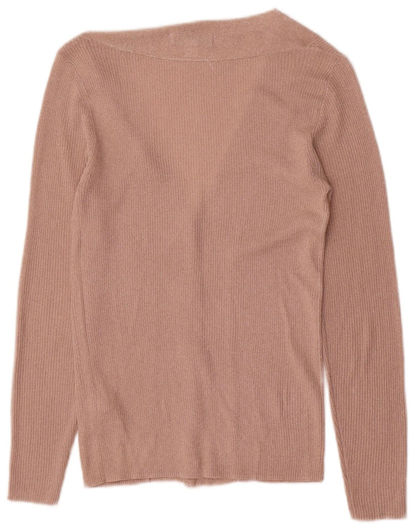Marks & Spencer Suéter tipo cárdigan para mujer UK 6 XS Viscosa rosa
