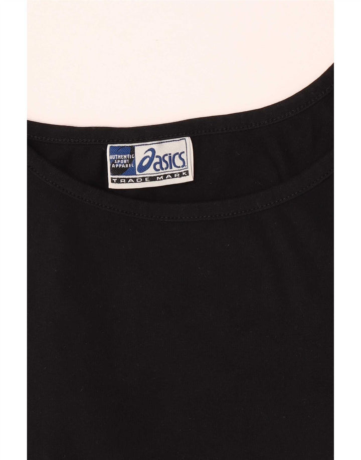 Asics Girls Regular Cami Top 13-14 Years Large Black Cotton
