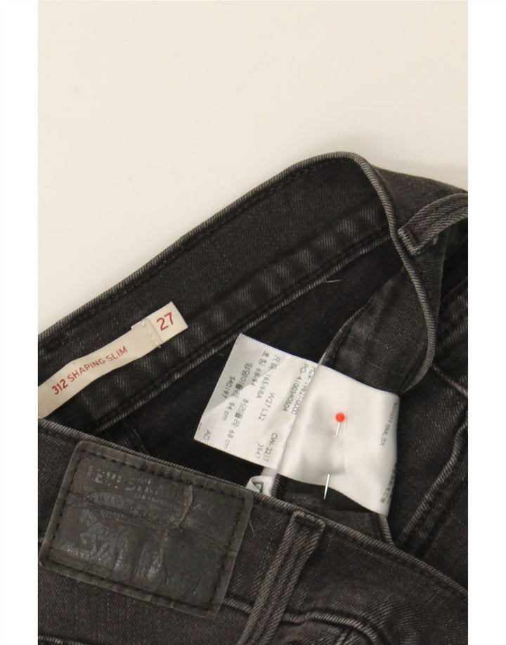 LEVI'S Womens 312 Shaping Slim Jeans W27 L32  Grey Cotton Vintage Levi's and Second-Hand Levi's from Messina Hembry 
