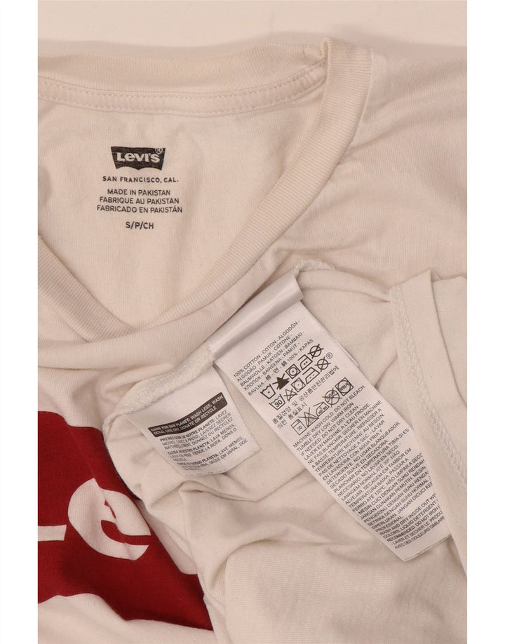 Levi's Herre grafisk T-shirt Top Lille hvid bomuld