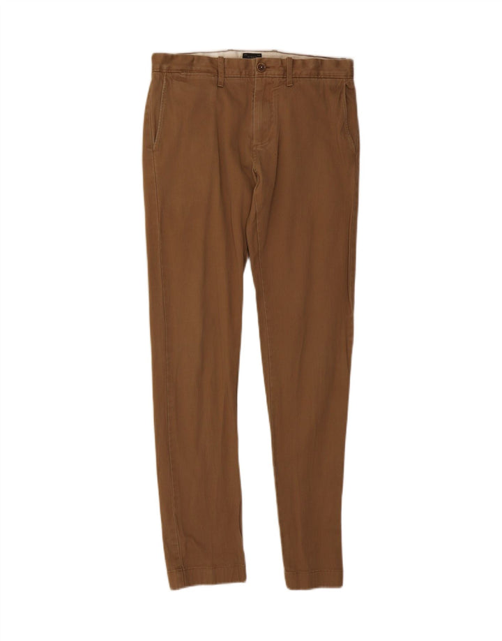 JACK & JONES Womens Slim Chino Trousers W29 L32 Brown Cotton Vintage Jack & Jones and Second-Hand Jack & Jones from Messina Hembry 