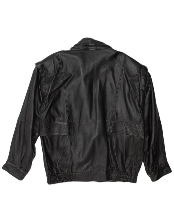 Vintage Herren Lederjacke UK 42 XL Schwarz