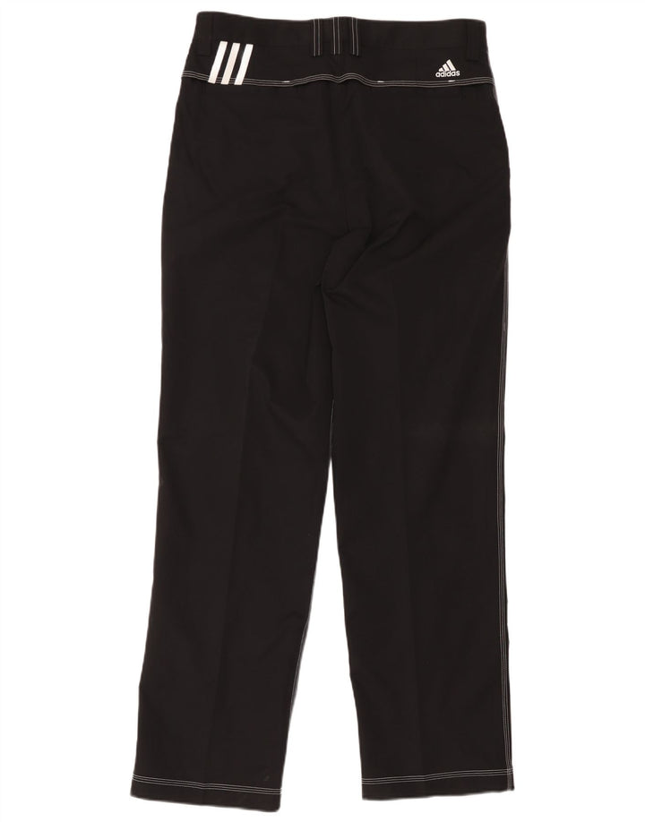 Adidas Mens Climacool Straight Chino Trousers W34 L32 Black Polyester