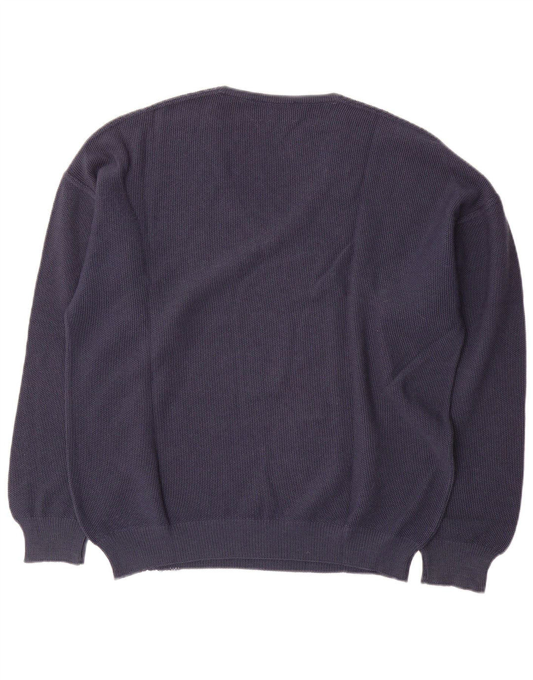 Il Granchio Mens V-Neck Jumper Sweater Medium Navy Blue