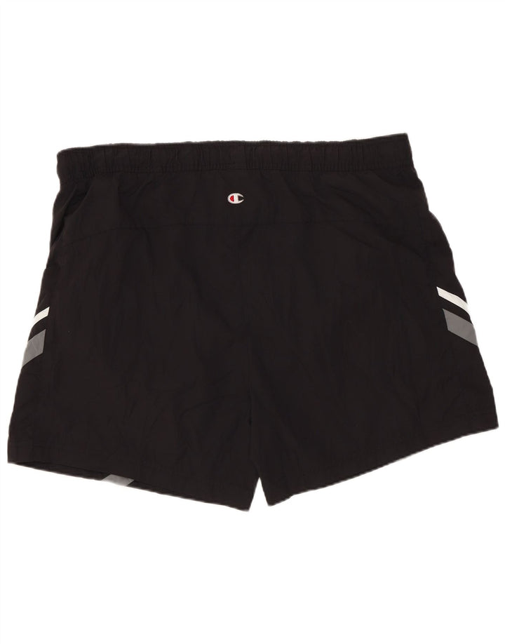 Pantaloni scurți de înot pentru bărbați CHAMPION, mari, negru, poliester color bloc