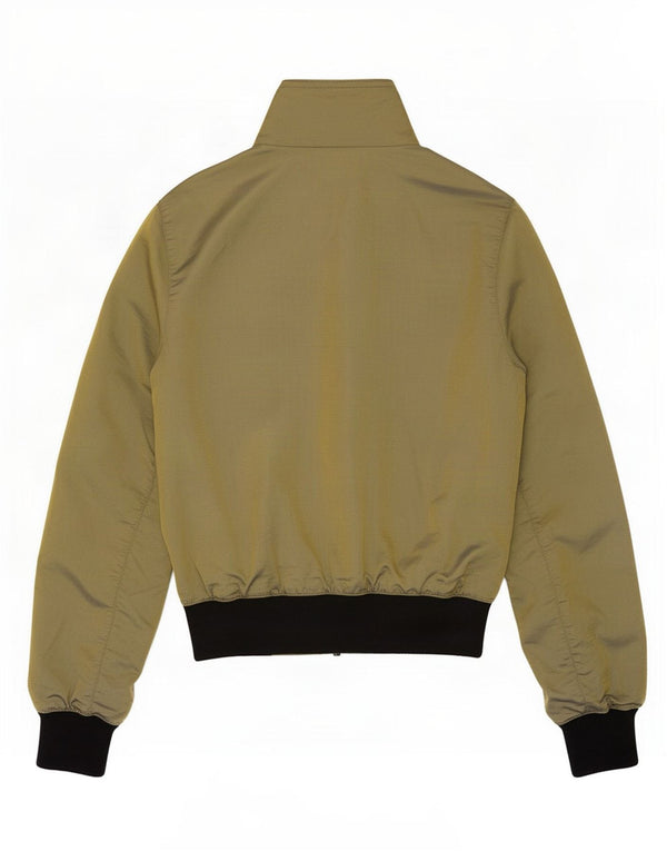 Jaqueta bomber feminina Refrigiwear UK 10 pequena poliamida verde