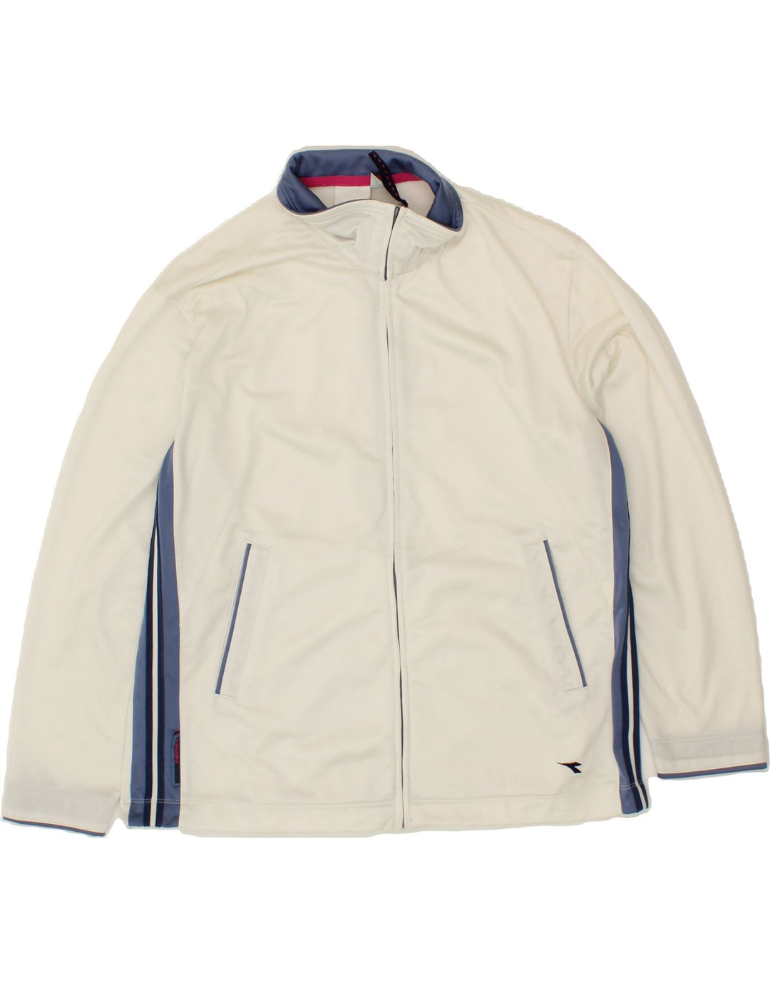 DIADORA Womens Full Tracksuit UK 14 Large White Colourblock Polyester Vintage Diadora and Second-Hand Diadora from Messina Hembry 