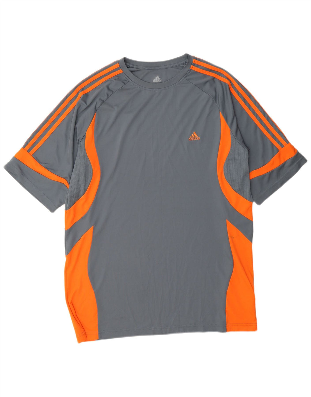 Adidas Herre Climacool T-Shirt Top XL Grå Colourblock Polyester