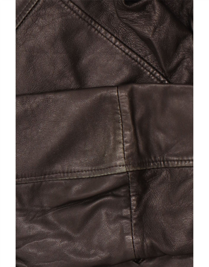 GIPSY BY MAURITIUS Womens Leather Jacket UK 14 Large Black Leather
