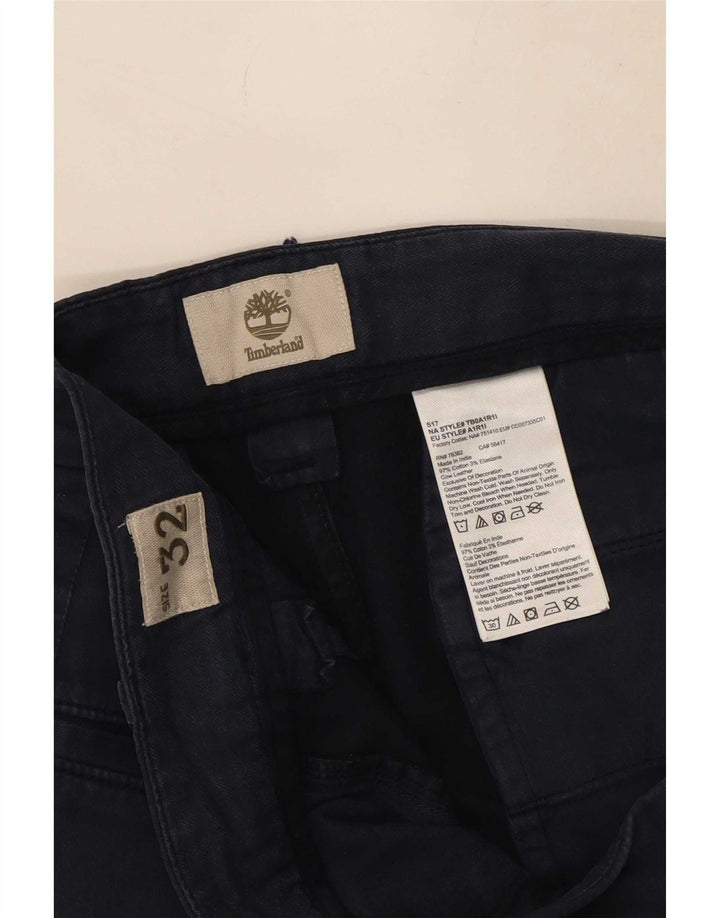 Timberland Pantalones cortos chinos para hombre W32 Algodón azul marino mediano