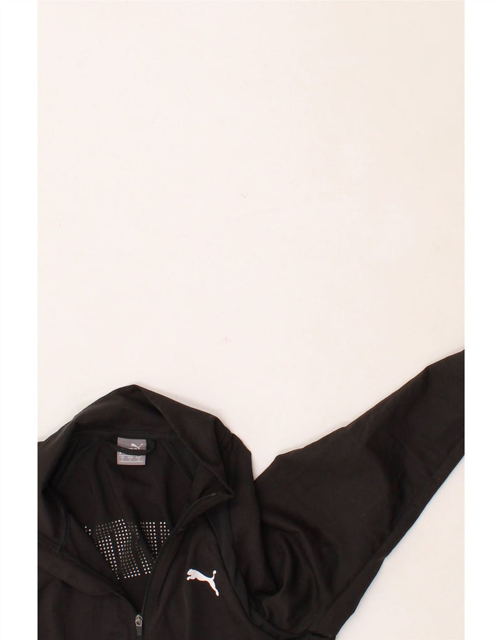PUMA Womens Tracksuit Top Jacket UK 10 Small Black Polyester Vintage Puma and Second-Hand Puma from Messina Hembry 