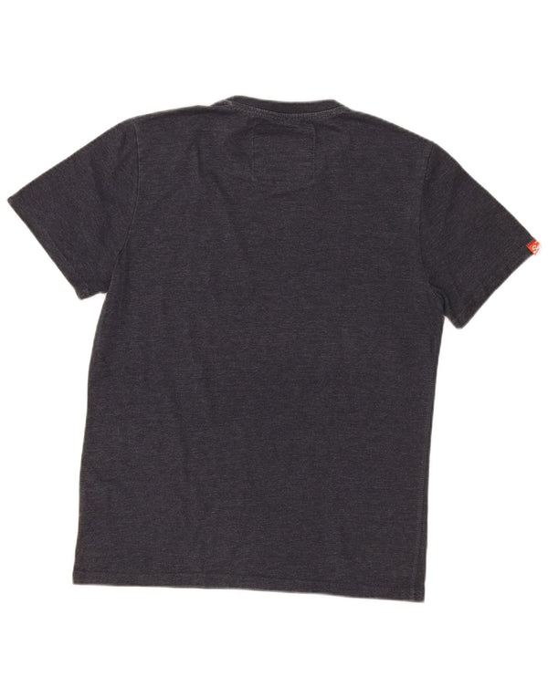 Superdry Camiseta gráfica para hombre Top XL de algodón moteado gris