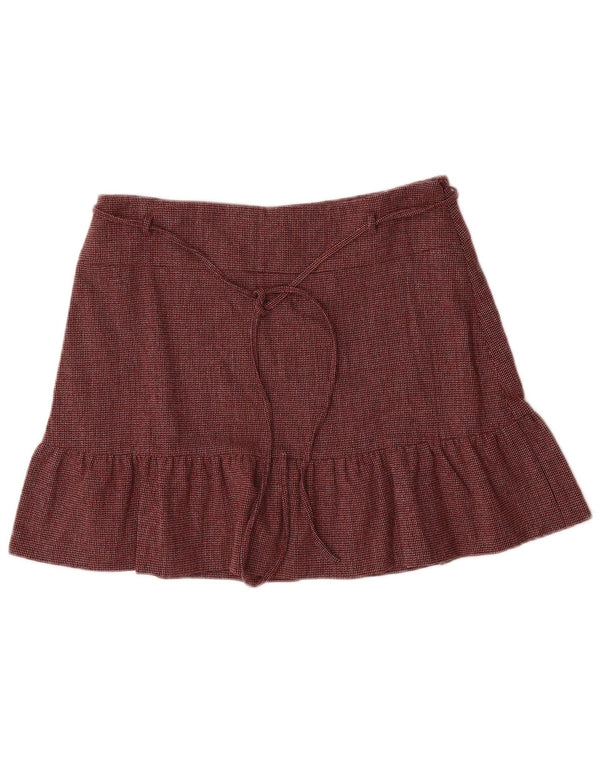 Max & Co. Womens Mini Skirt W30 Medium Burgundy