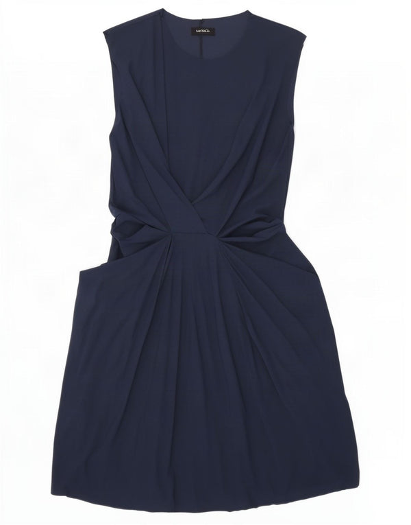 Max&Co. Γυναικείο αμάνικο φόρεμα A-Line UK 14 Large Navy Blue Polyamide
