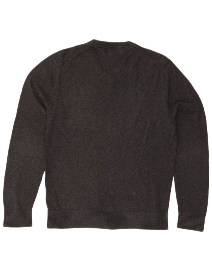 Tommy Hilfiger Herre V-hals sweater Medium Grå Bomuld