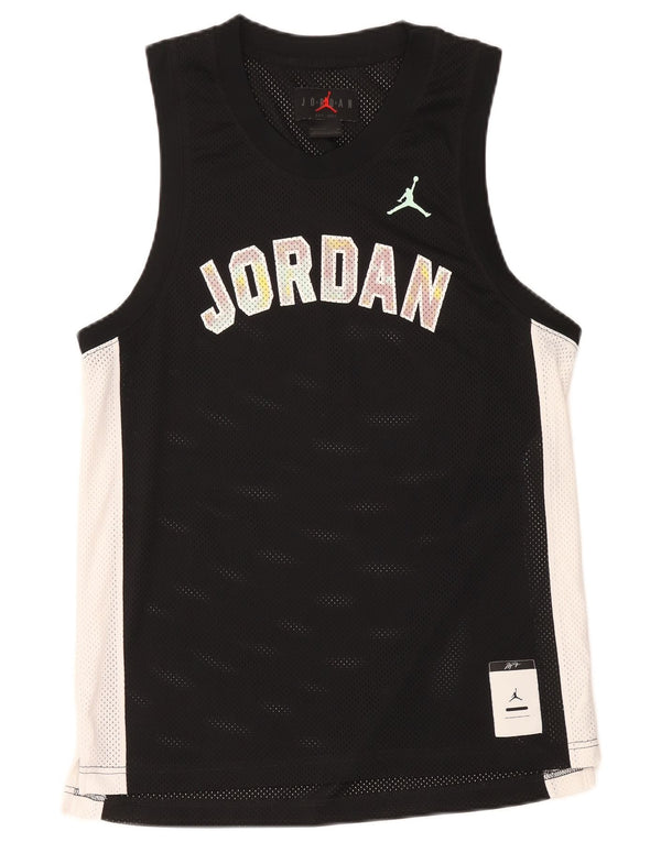Jordan Mens Graphic Vest Top Small Black Colourblock Polyester