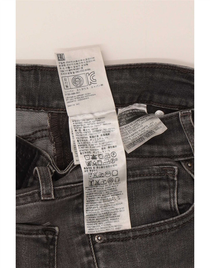 Damskie jeansy Levi's Skinny W26 L34 Szara bawełna
