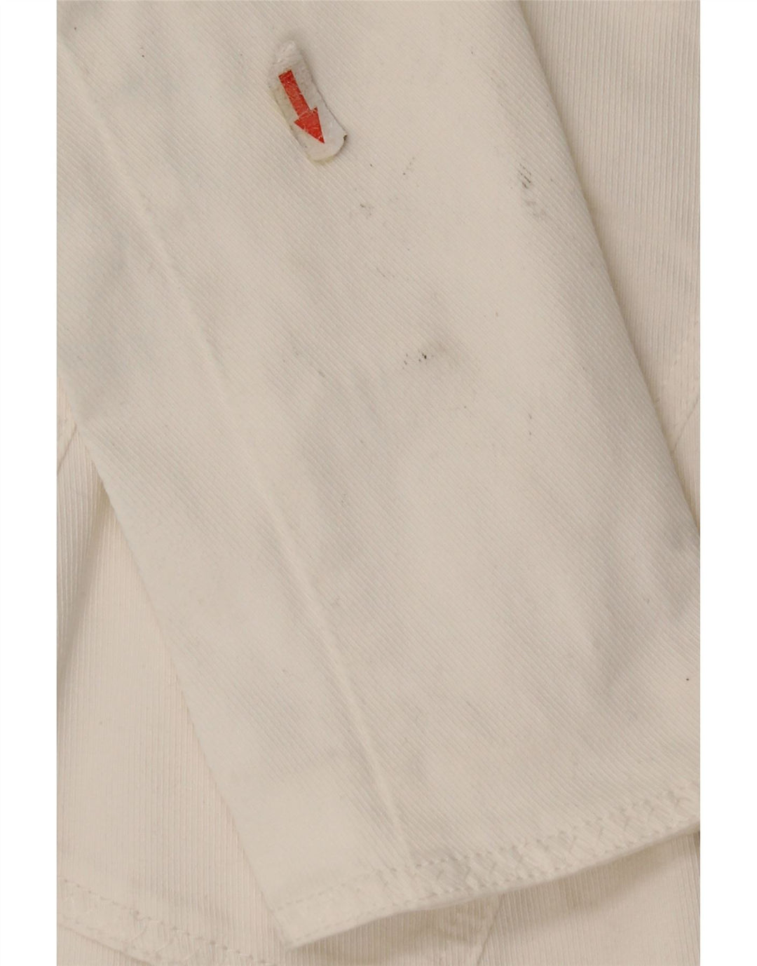 Armani Jeans Veste Blazer 3 Boutons Femme UK 10 Petit Coton Blanc