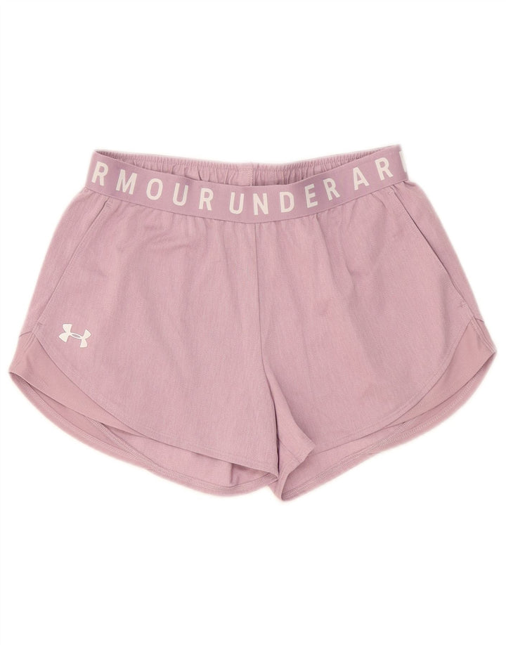 Pantaloncini sportivi grafici da donna Under Armour UK 10 piccoli poliestere rosa