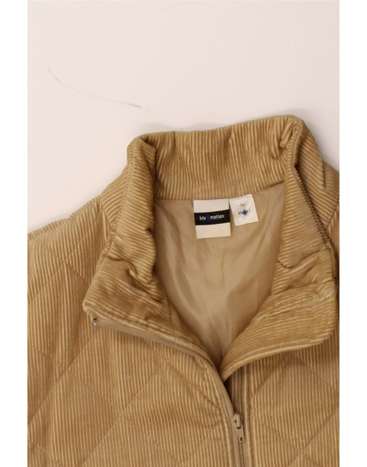 BLUE MOTION Womens Oversized Corduroy Jacket Size 40/42 Medium Beige Vintage Blue Motion and Second-Hand Blue Motion from Messina Hembry 