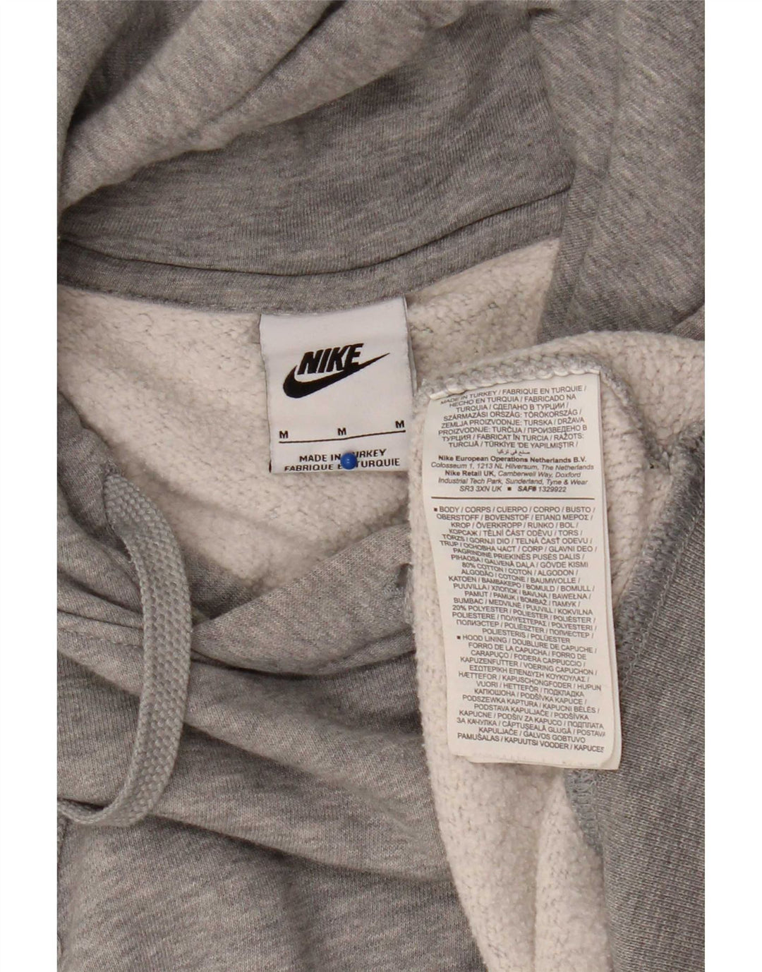 Nike Herre hættetrøje Jumper Medium Grey Bomuld