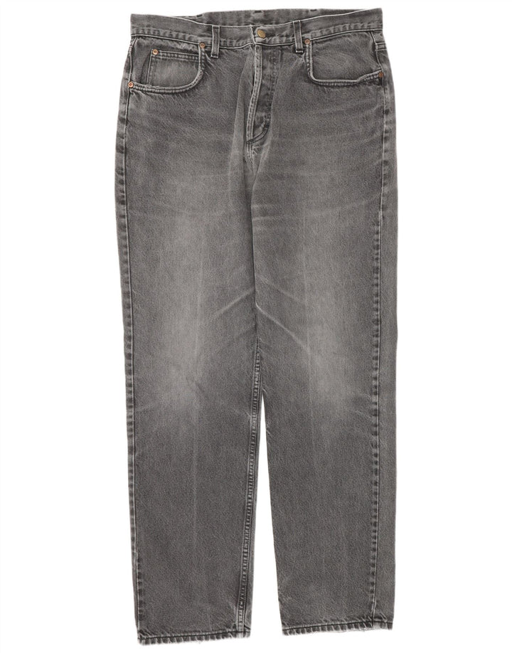 Lee Mens Chicago Straight Jeans W38 L34 Grey Cotton