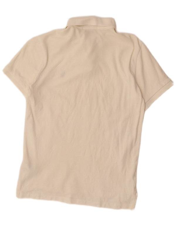Polo Ralph Lauren da uomo slim fit personalizzata Polo piccola in cotone bianco sporco
