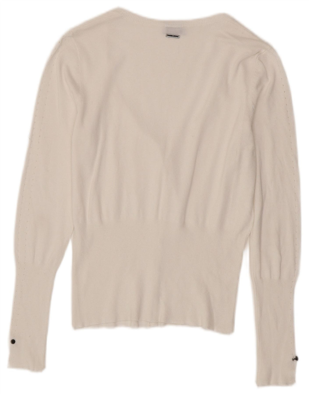 Liu Jo Damen-Cardigan-Pullover UK 10 Small Weiß