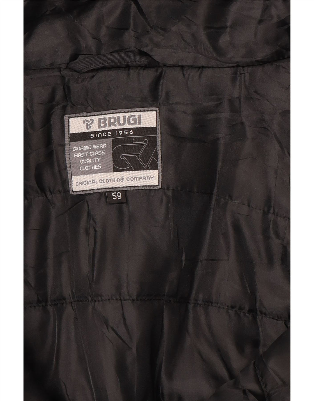 Brugi Mens Hooded Windbreaker Jacket Size 59 3XL Black