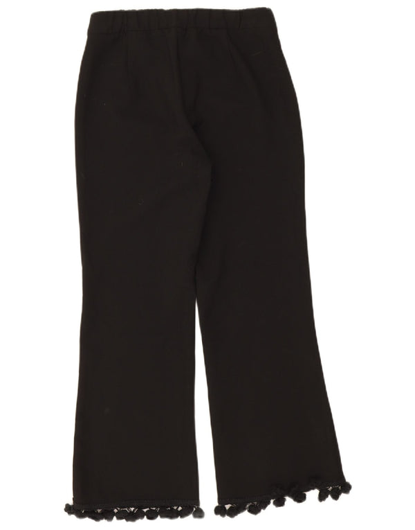 Zara Γυναικείο Bootcut Cropped Παντελόνι XS W24 L24 Μαύρο Πολυεστέρας
