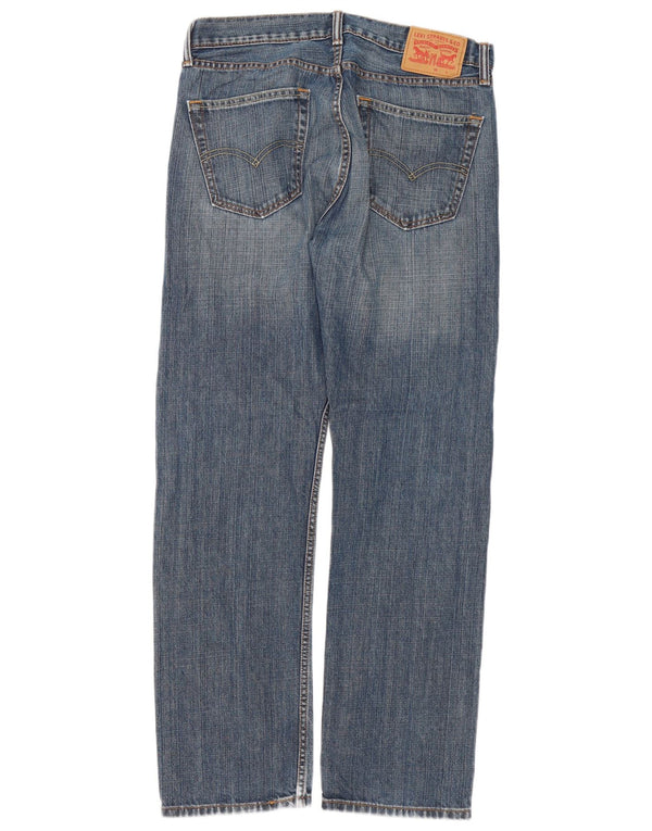Jeans dritti da uomo Levi's W33 L32 in cotone blu