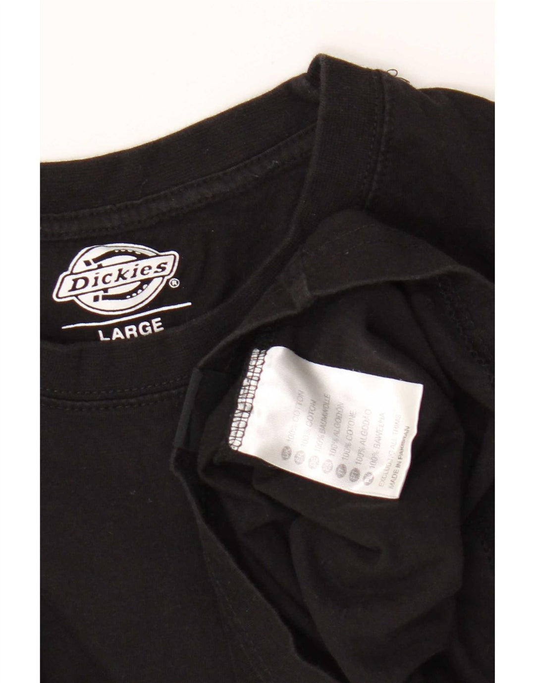 Ανδρικό T-Shirt Dickies Top Large Μαύρο Βαμβακερό