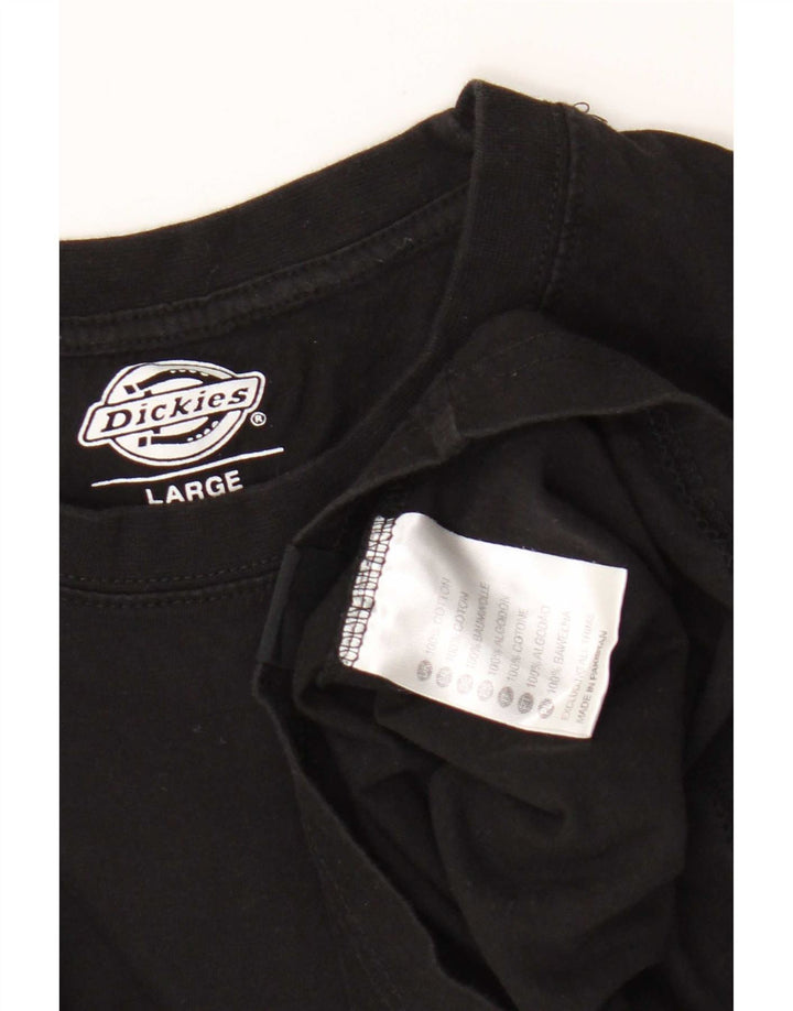 Ανδρικό T-Shirt Dickies Top Large Μαύρο Βαμβακερό