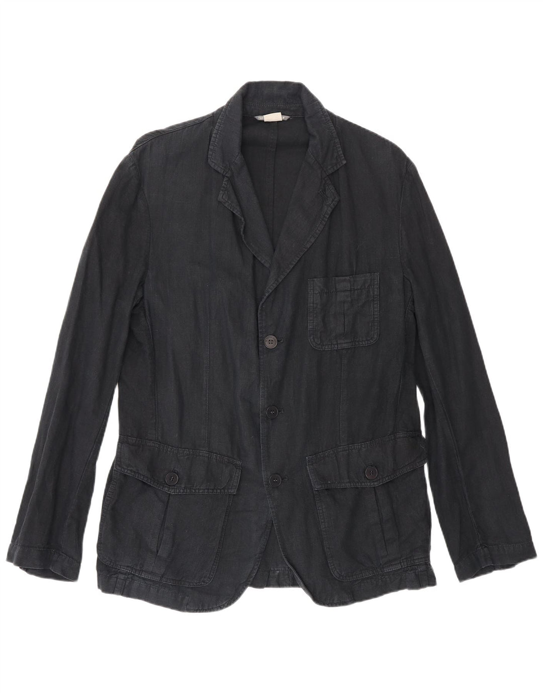 Zara Ανδρικό σακάκι με 3 κουμπιά σακάκι UK 40 Large Navy Blue Lenn