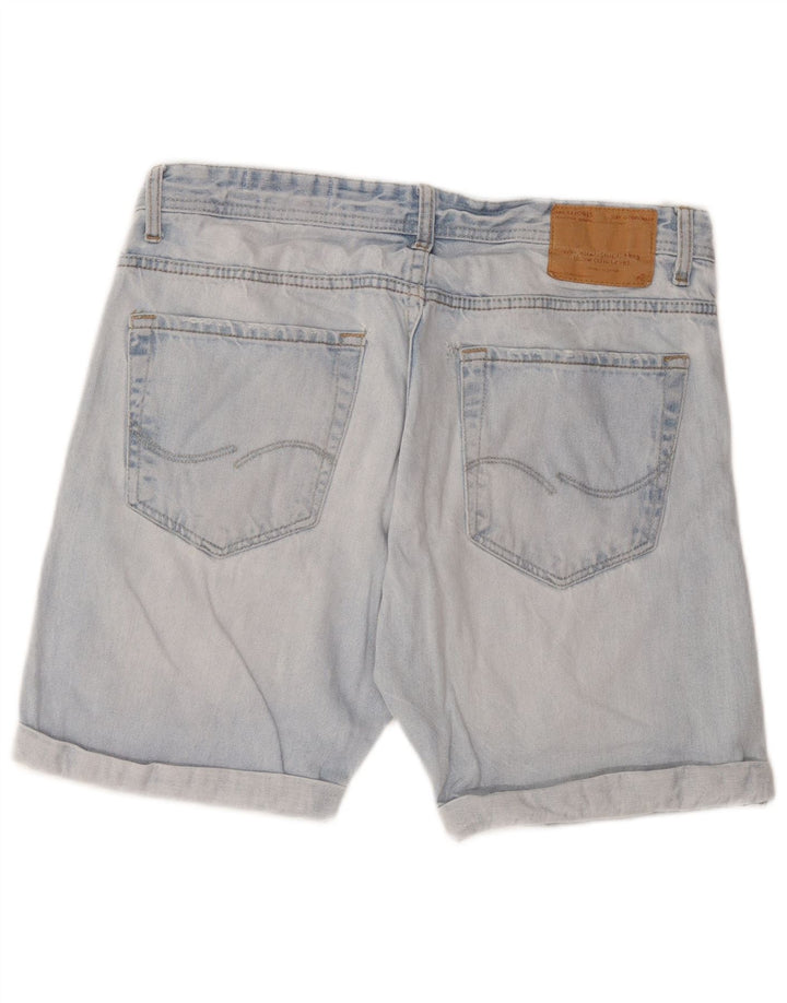 Jack & Jones Mens Denim Shorts Large W34  Blue Cotton