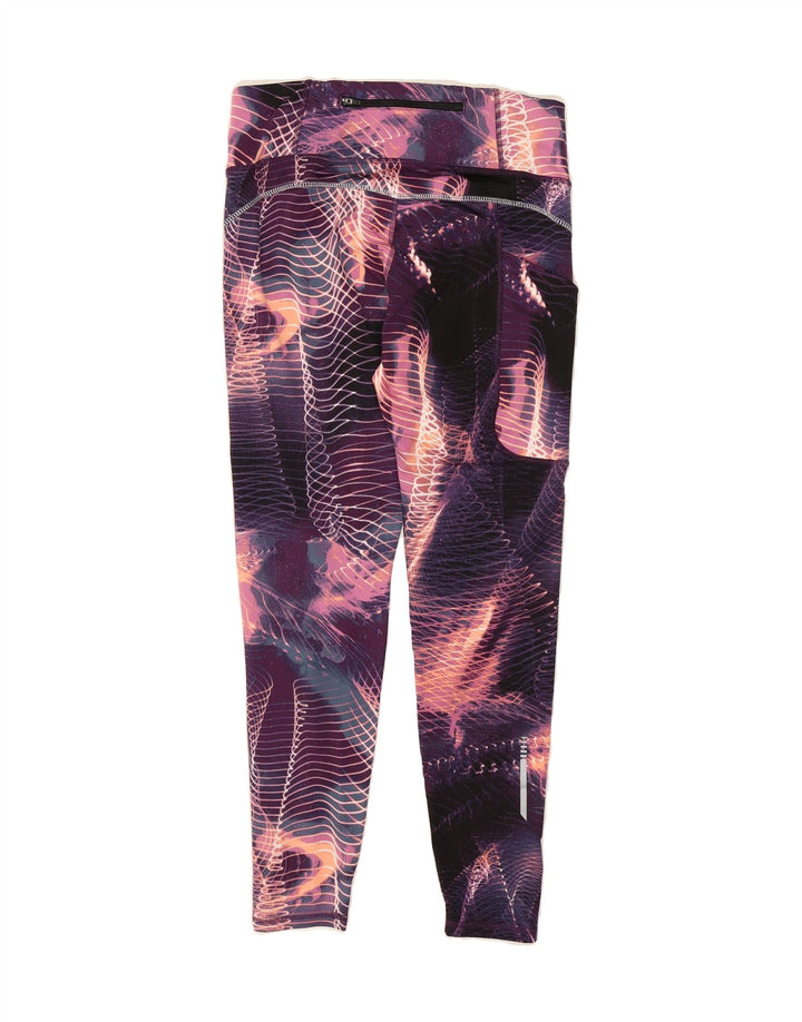 CRIVIT Womens Leggings UK 12/14 Medium  Purple Geometric Vintage Crivit and Second-Hand Crivit from Messina Hembry 