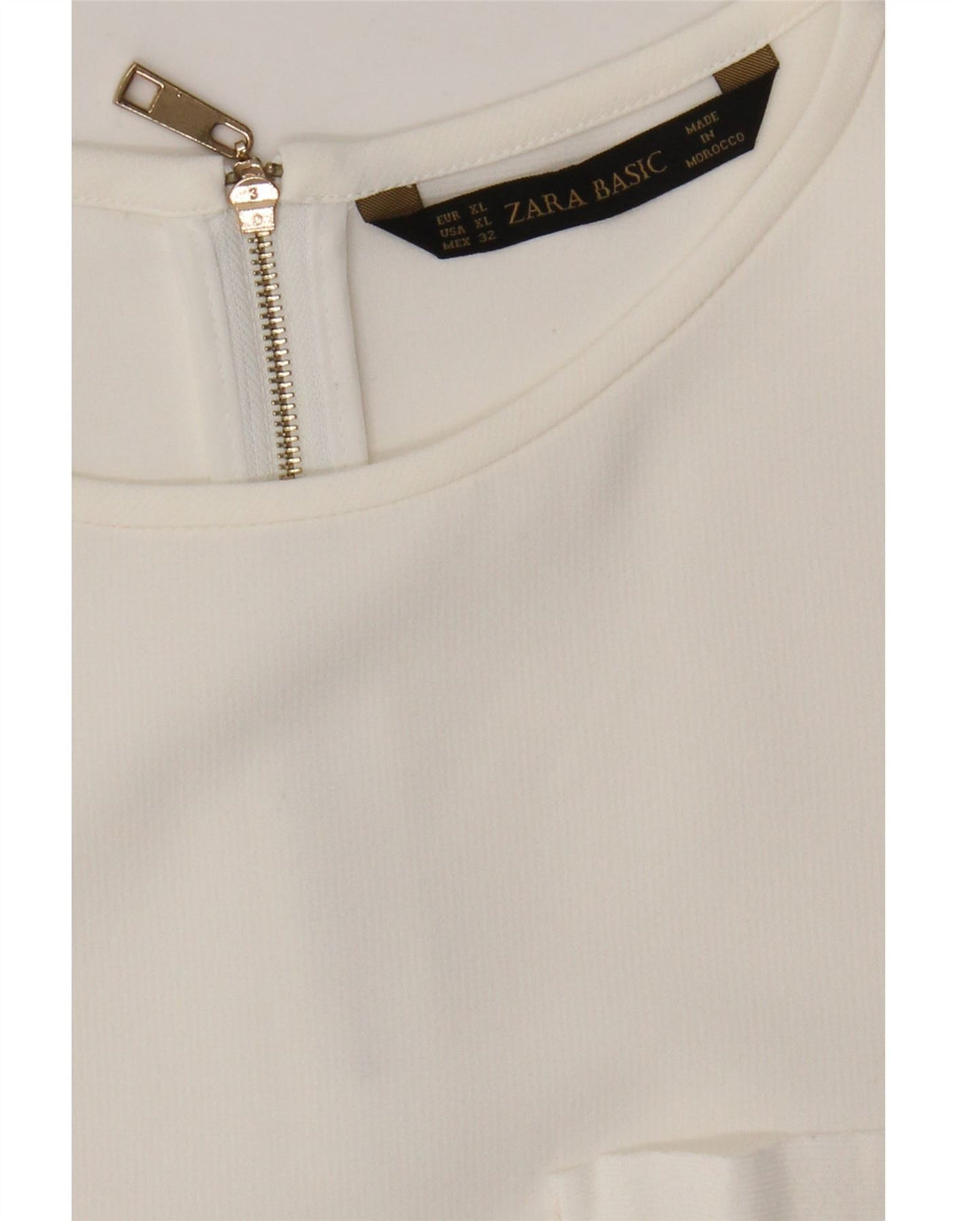 Top in camicetta da donna Zara UK 18 XL bianco