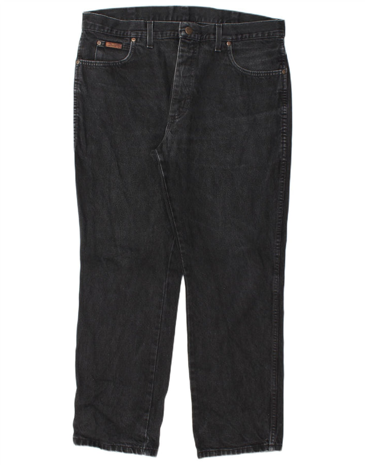 Męskie proste dżinsy WRANGLER W36 L30 szare
