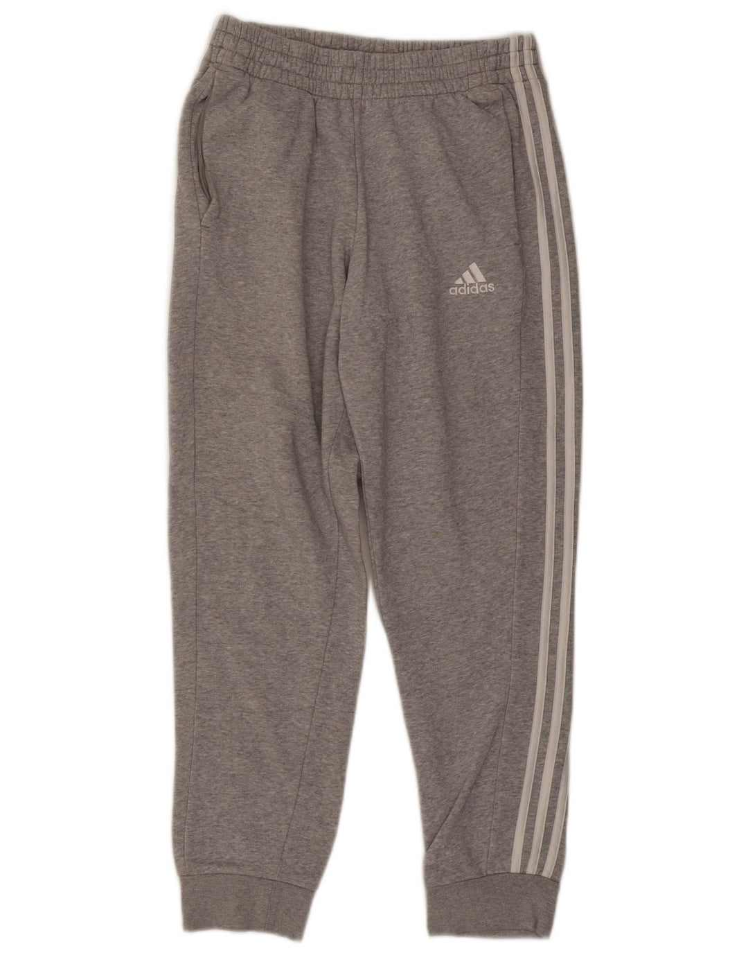 Adidas Mens Tracksuit Trousers Joggers Medium Grey Flecked