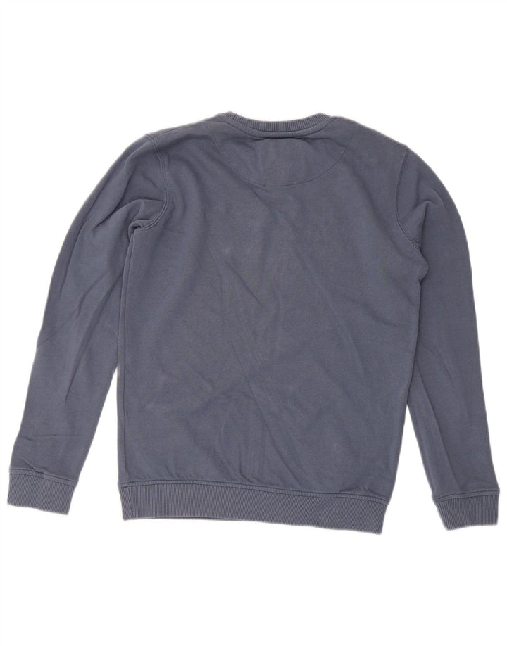 Jack Wills Boys Grafisk Regular Fit Sweatshirt Jumper 10-11 år Blå