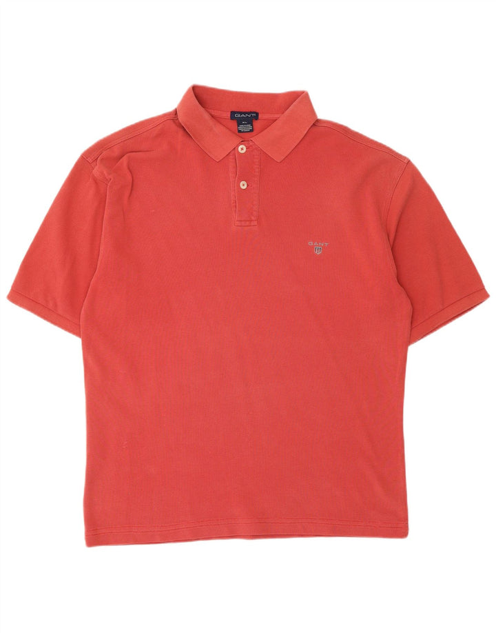 GANT Mens Polo Shirt XL Red Cotton