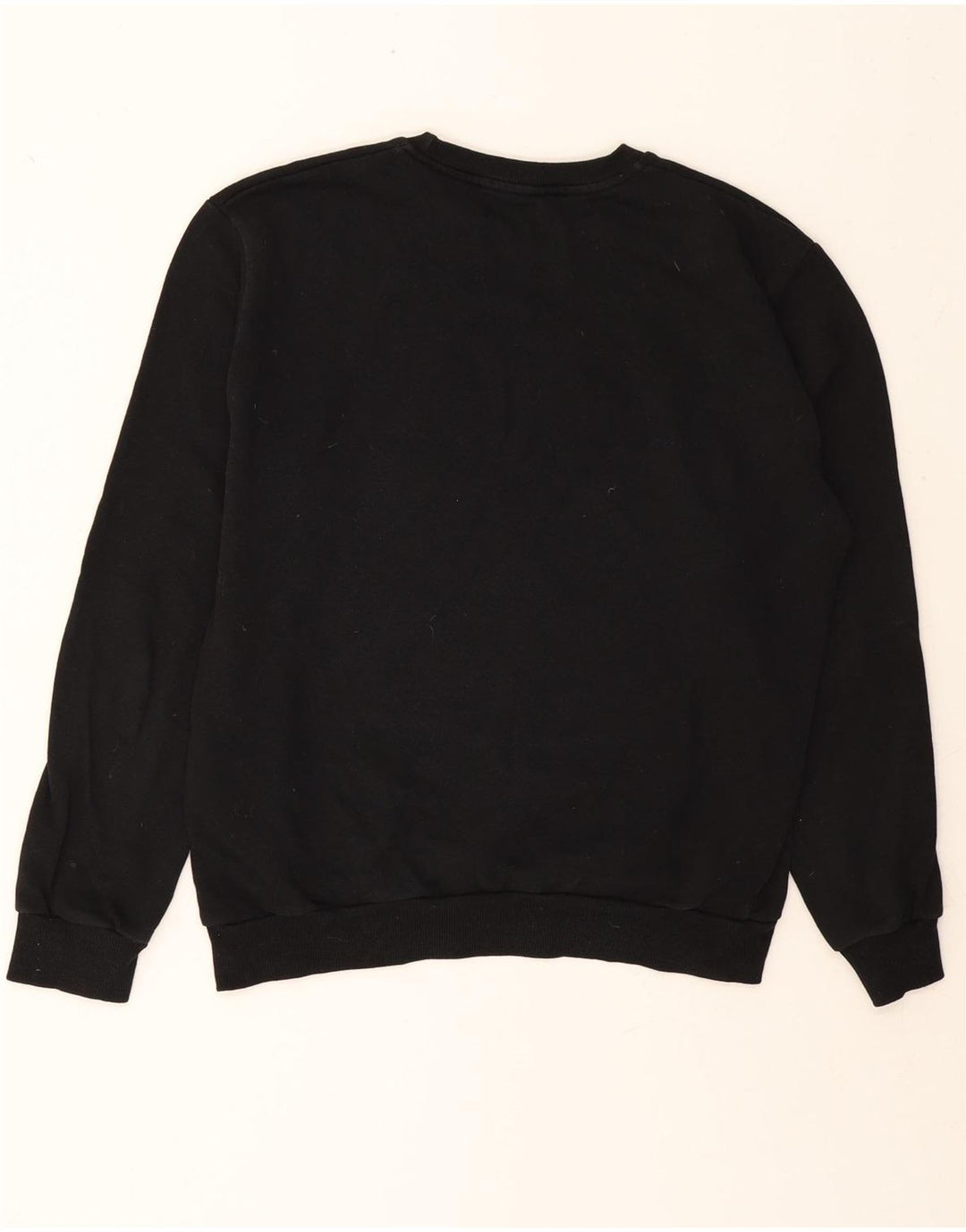 ZARA Mens Graphic Sweatshirt Jumper Medium Black Cotton Vintage Zara and Second-Hand Zara from Messina Hembry 