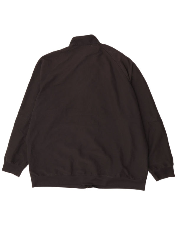 Adidas Mens Tracksuit Top Jacket 2XL Black Polyester Sports