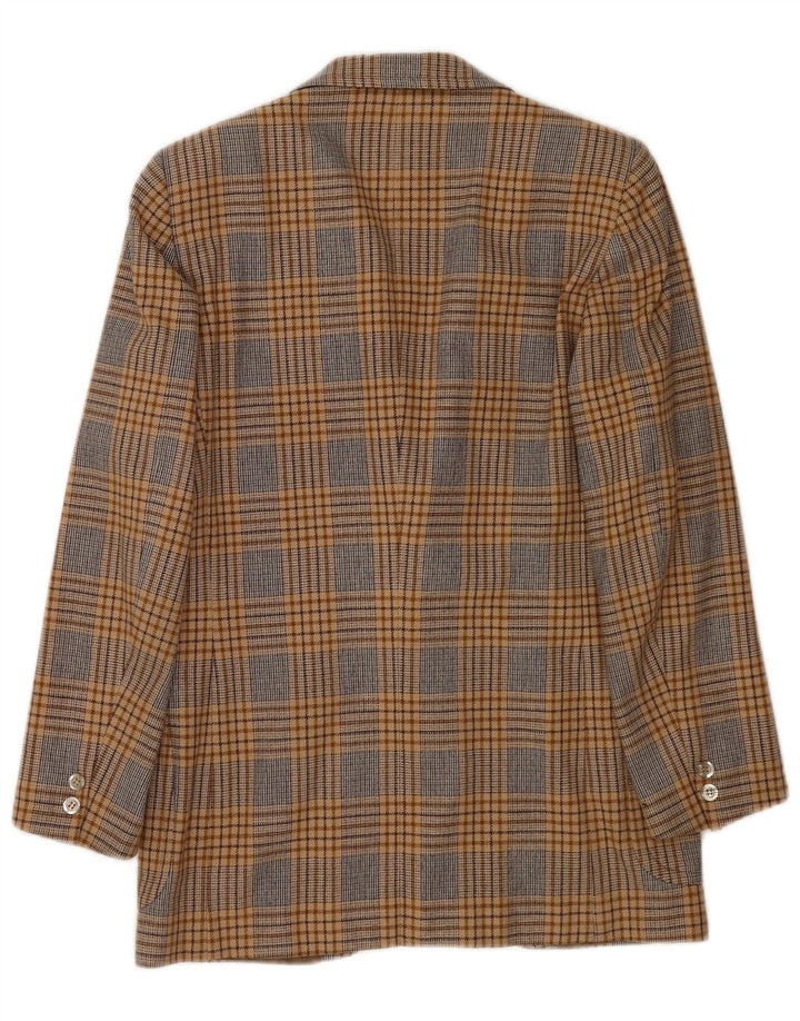 Blazer vintage pentru bărbați cu 2 nasturi UK 36 mic maro Houndstooth