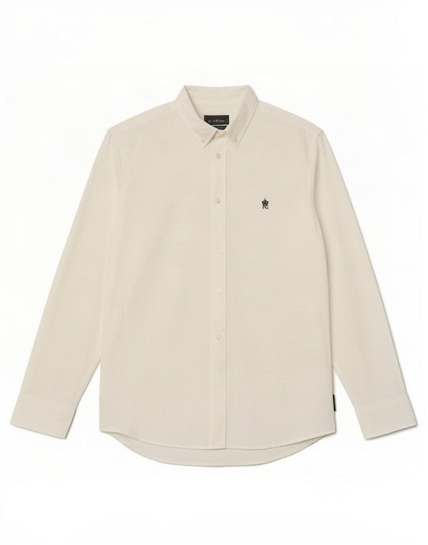 French Connection Mens Shirt Large White Cotton